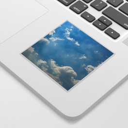Cloudy and blue sky background Sticker