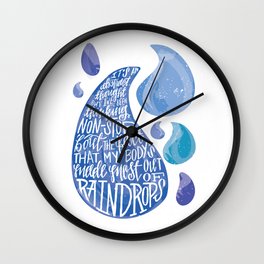 Saltwater Heart. [Switchfoot] Wall Clock | Vector, Music, Typography, Nature 