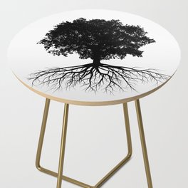 Black Tree Side Table
