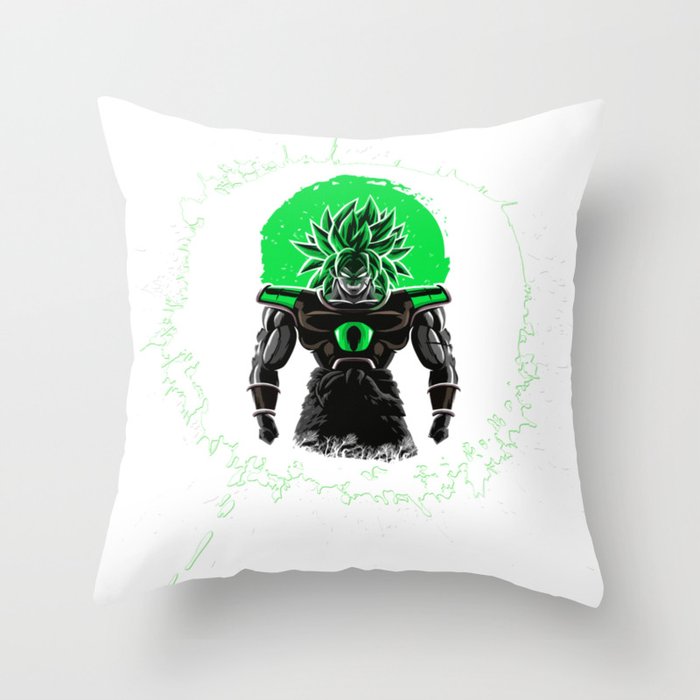 New Broly Dragon Ball Super Film Throw Pillow By Makaiworld Society6