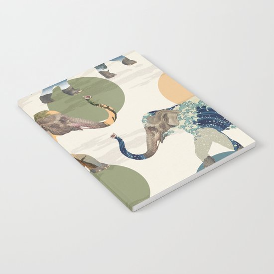 Elephant Polka Notebook