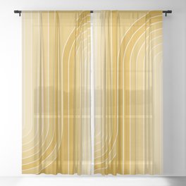 Gradient Curvature VII Sheer Curtain