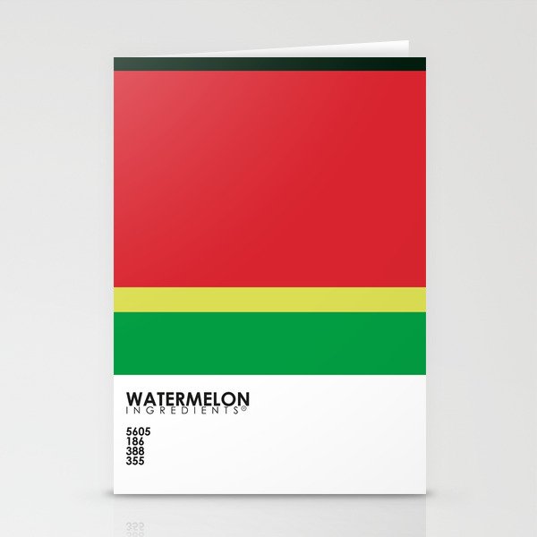 Pantone Fruit - Watermelon Stationery Cards