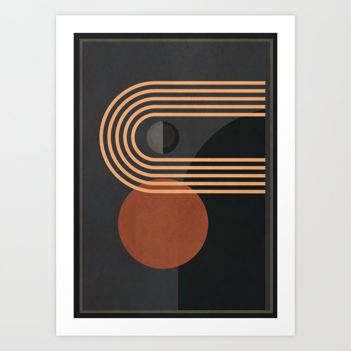 Abstract Geometric Shapes 164 Art Print