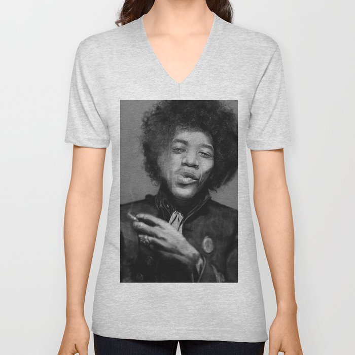 Chilling Hendrix V Neck T Shirt