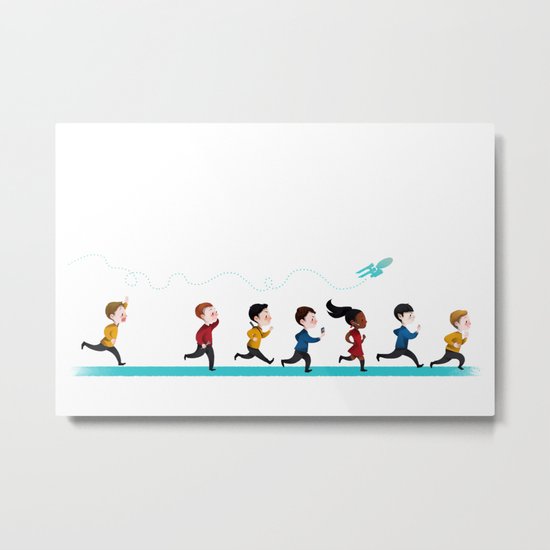 Star Trek Into Adorable Metal Print