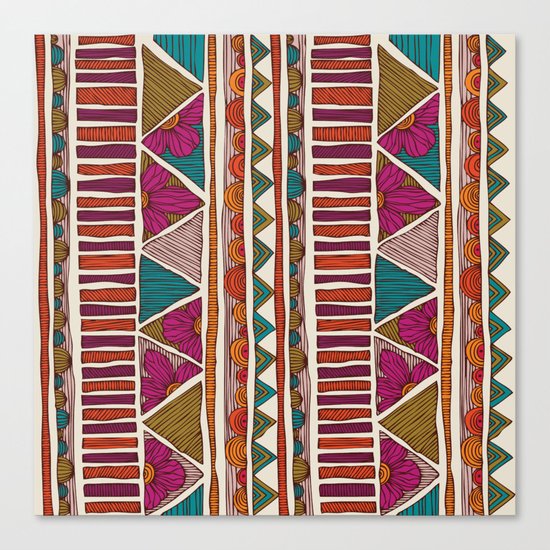 Tribal stripes Canvas Print