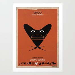 06_ Virgo_zodiac design-01 Art Print