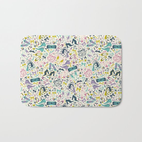 Heels and Handbags (sweet) Bath Mat