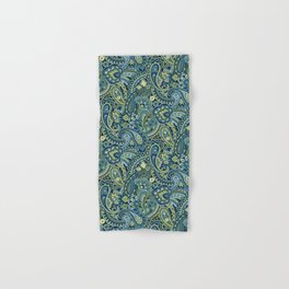 Paisley Forest Green Hand & Bath Towel