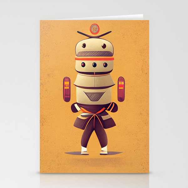 Karate Bot Stationery Cards