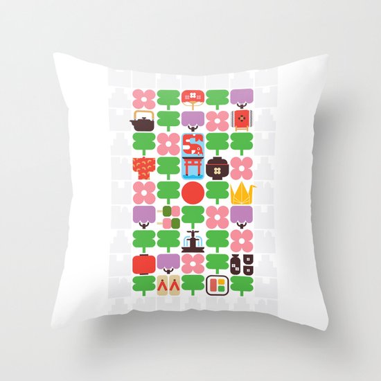 Japan Day Throw Pillow