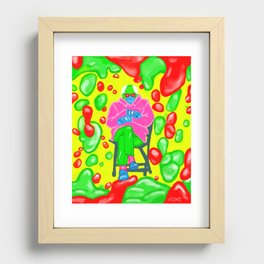 Inauguration Bernie Sanders - Trapped in a Lava Lamp - Alien 420 Couture  Recessed Framed Print
