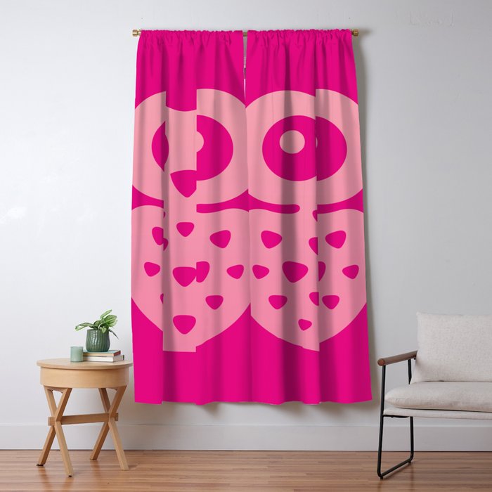 Cute Pink Baby Owl Blackout Curtain By Xooxoo Society6