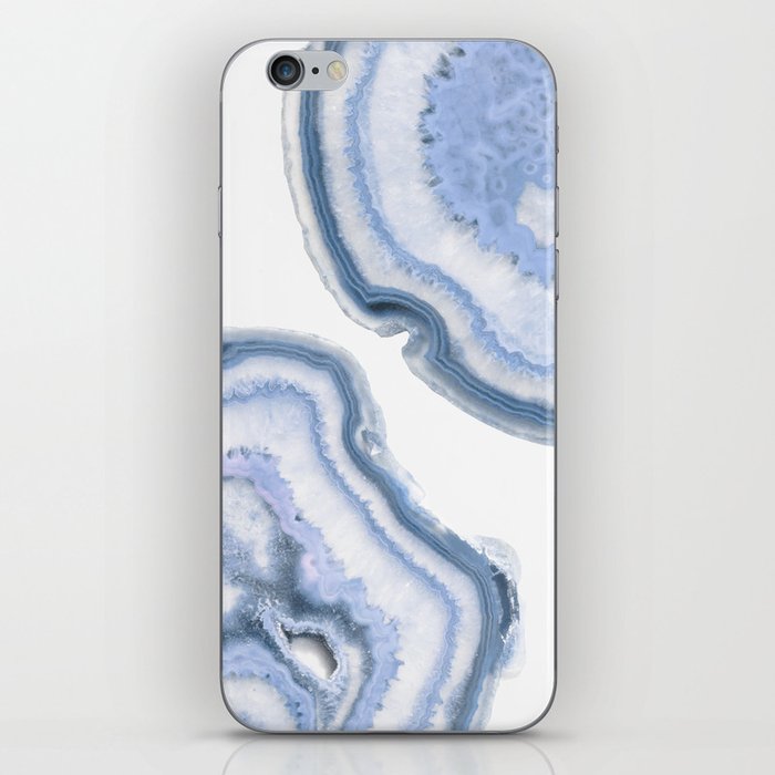 Airy Blue Agate iPhone Skin