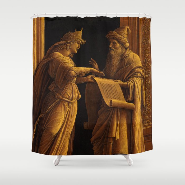 A Sibyl and a Prophet, 1495 by Andrea Mantegna Shower Curtain