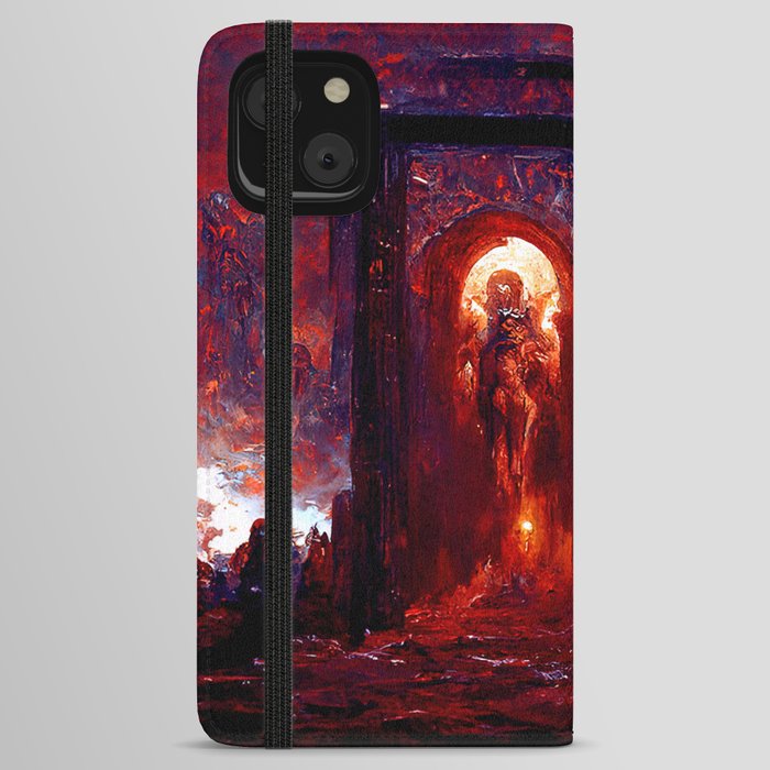 At the Gates of Hell iPhone Wallet Case