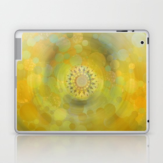 Mystic Yellow Light Abstract Contemporary Art Laptop & iPad Skin