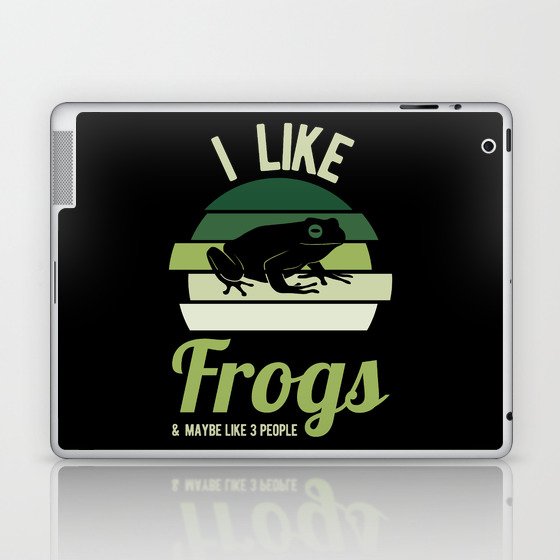 Funny Frogs Quote Laptop & iPad Skin