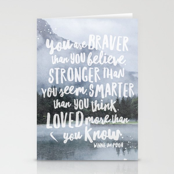 Loved More Than you Know Stationery Cards