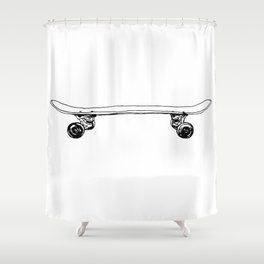skateboard Shower Curtain