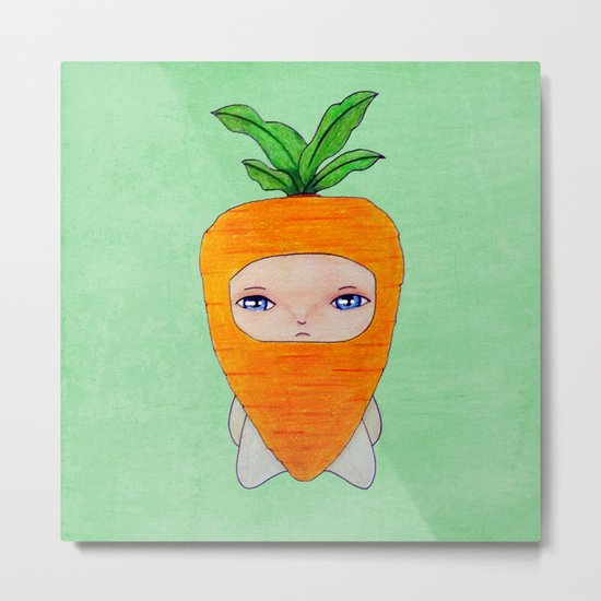 A Boy - Carrot Metal Print