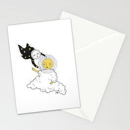 sun and moon Stationery Card