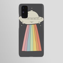 U.F.OW Android Case | Fresh, Ufo, Spaceship, Curated, Graphicdesign, Night, Space, Rainbow, Alien 