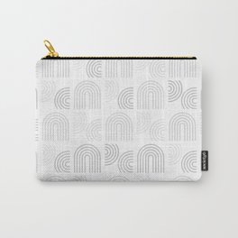 Arch Pattern Light Grey Carry-All Pouch