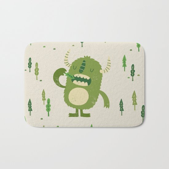 the tree muncher Bath Mat