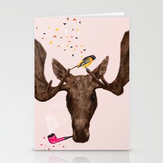 Moose II Stationery Cards