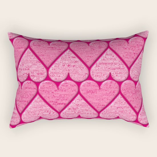 Hearts Rectangular Pillow
