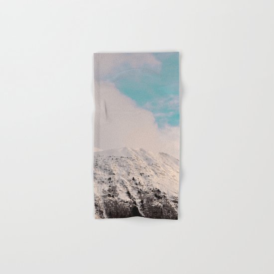Black, White & Turquoise Winter Hand & Bath Towel