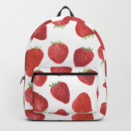 Strawberries watercolor Backpack