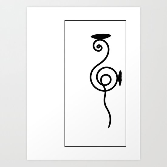 Candle Stick Art Print