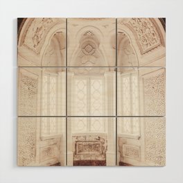 Window - white arch - pillars - travel photography Wood Wall Art