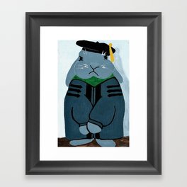 "Again, please hold your applause until the end" Framed Art Print