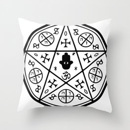 Anti-Demon sigil Throw Pillow