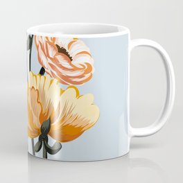 California poppies, Spring flowers warm colors, Coffee Mug