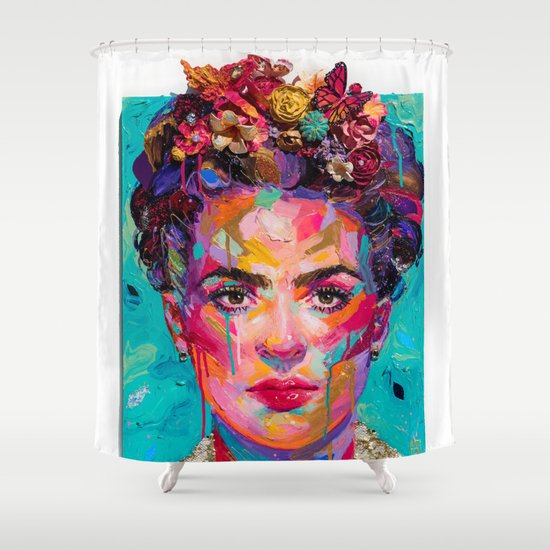 Frida Kahlo Painting Shower Curtain By Katetoluzakova Society6