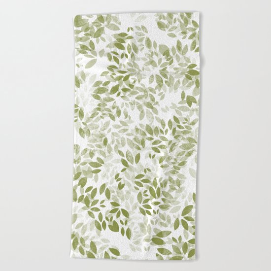 leaves Beach Towel