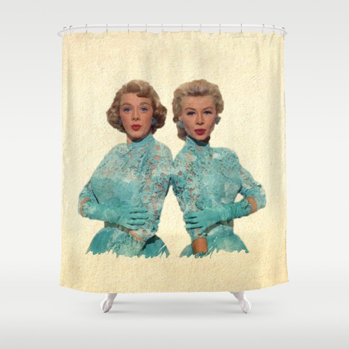 Two Different Faces... (Sisters) Shower Curtain