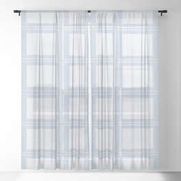 Scandinavian Faux Panels - Gustavian Inspired Sheer Curtain