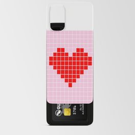 Heart and love 42 - version pixel art Android Card Case