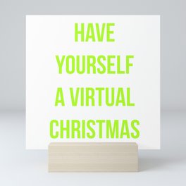 A Virtual Christmas Mini Art Print