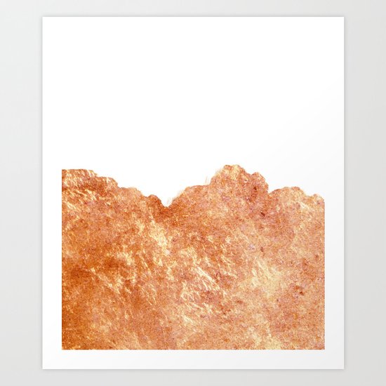 Rose Gold Rush #society6 #decor #buyart Art Print