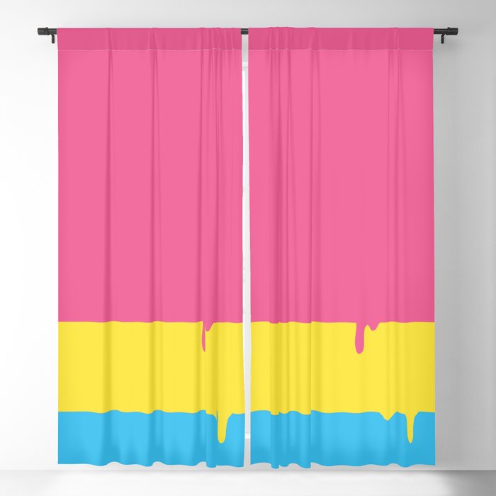 Pansexual Pride LGBTQ Flag Melting Blackout Curtain