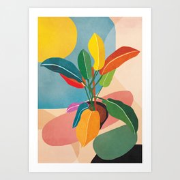 Colorful Branching Out 38 Art Print