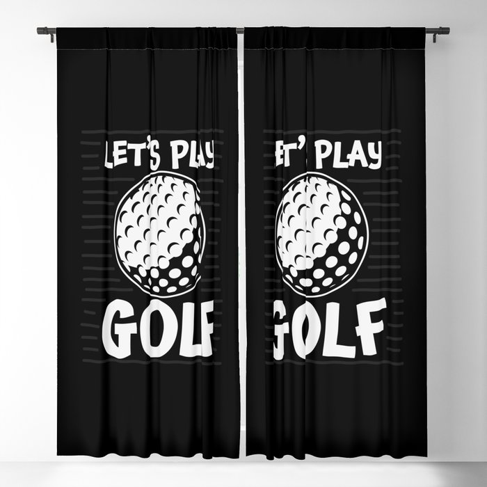 Let's Play Golf Blackout Curtain