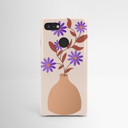 Abstract Flowers vase Android Case